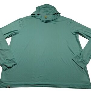 Johnnie-O Talon Featherweight UPF 50 Sun Protection Hoodie Shirt XL Blue